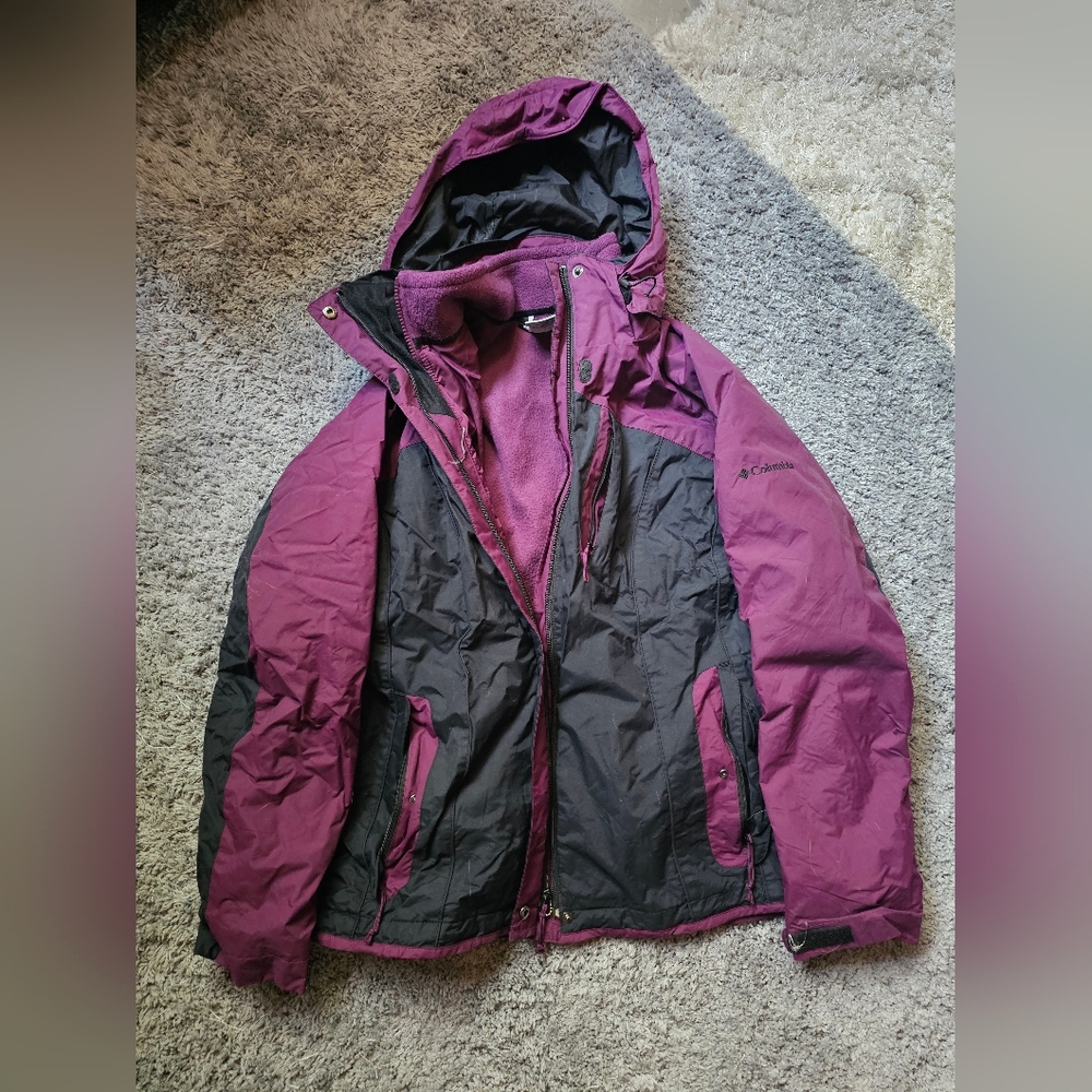 Columbia Women's Purple and Black Jacket